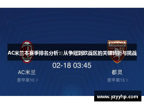 AC米兰本赛季排名分析：从争冠到欧战区的关键转折与挑战